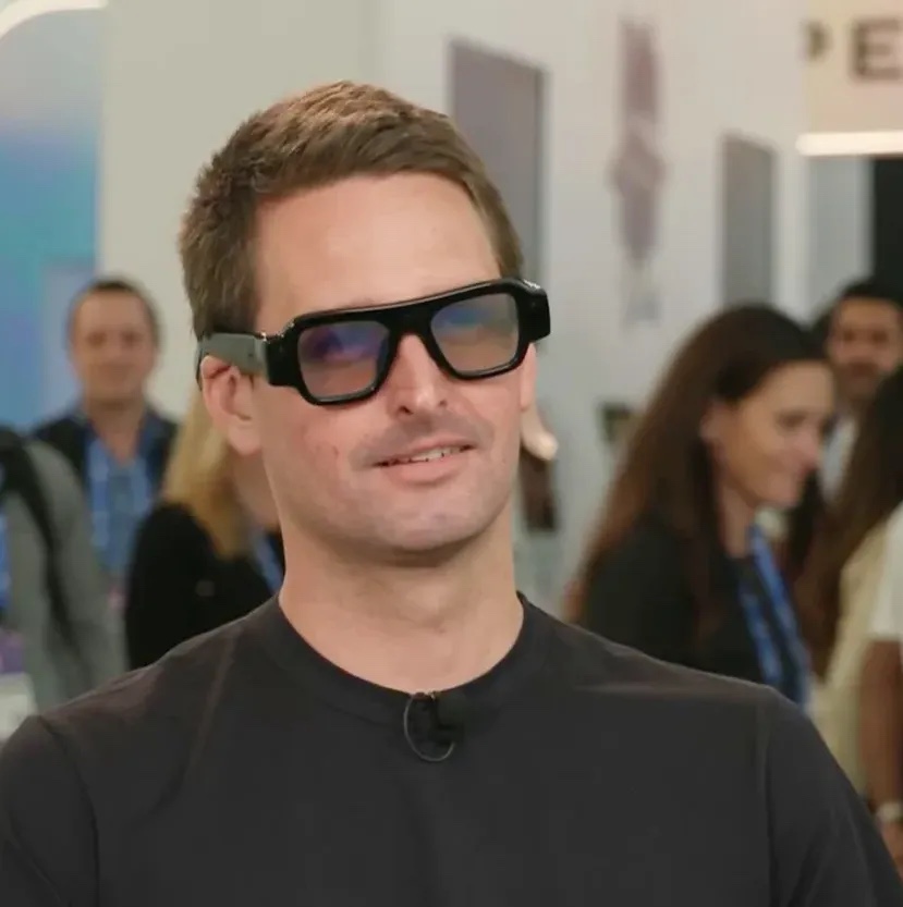 Snap CEO Evan Spiegel wearing the 2026 Snap Specs